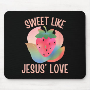 Christian Boho Strawberry Sweet Like Jesus Love Fr Mouse Mat