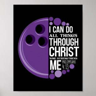 Christian Bowling Funny Personalised Team Gift For Poster