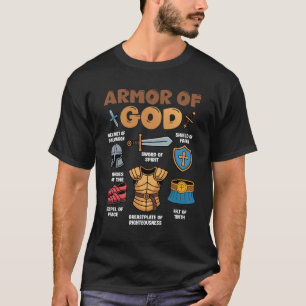 Christian Boy Armour Of God Jesus Is King Helmet S T-Shirt