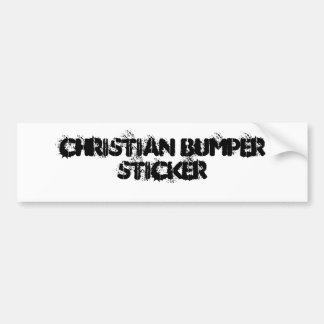 Christian Bumper Sticker