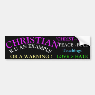 CHRISTIAN BUMPER STICKER