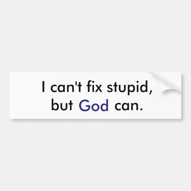 Christian bumper sticker (Front)