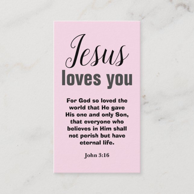 Christian business card (Front)