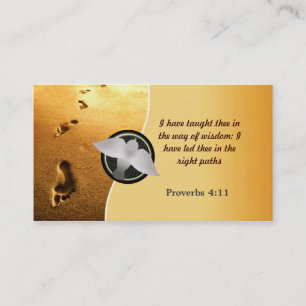 Christian Business Cards footprints