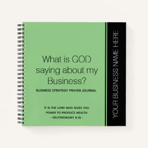 Christian Business Prayer Diary Notebook