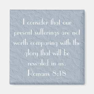 christian butterflies bible verse Romans 8:18 Magnet