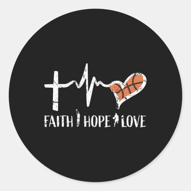 Christian Bysketbyll Gifts Teen Boys Girls Men Wom Classic Round Sticker (Front)