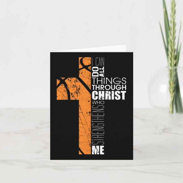 Christian Bysketbyll Gifts Teen Boys Men Religious Card (Front)