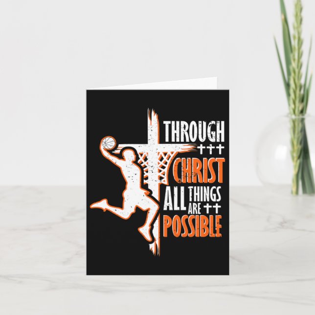 Christian Bysketbyll Jesus Christ Bysketbyll Relig Card (Front)