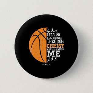 Christian Bysketbyll Men Boys Kids Religious Gifts 6 Cm Round Badge