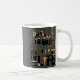 Christian Camouflage Jesus Way Truth Life Camo Bib Coffee Mug