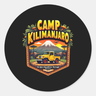 Christian Camp Camp Kilimanjaro An Epic Expedition Classic Round Sticker