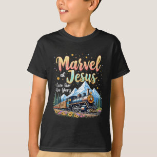 Christian Camp Vbs 2025 His Glory Junction Train T T-Shirt