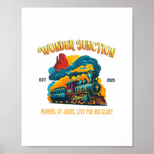 Christian Camp Vbs 2025 Wonder His Glory Junction  Poster