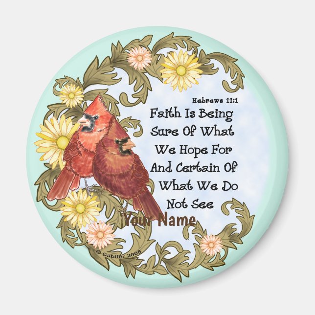 Christian Cardinals Faith  Magnet (Front)