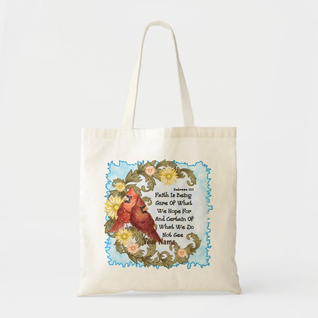 Christian Cardinals Faith  Tote Bag (Front)