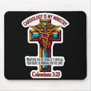 Christian Cardiologist Doctor Cardiology Is My Min Mouse Mat