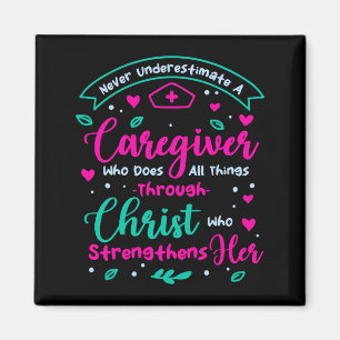 Christian Caregiver Female Caregiver Appreciation  Magnet