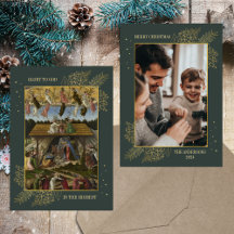 Christian Catholic Christmas Nativity Family Photo