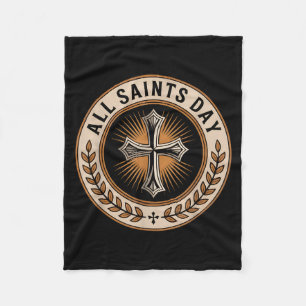 Christian Catholic Cross Holy Srit November All Sa Fleece Blanket