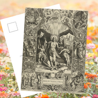 Christian Catholic Resurrection Jesus Easter Holiday Postcard