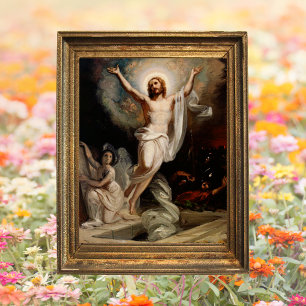 Christian Catholic Resurrection of Jesus Easter Poster