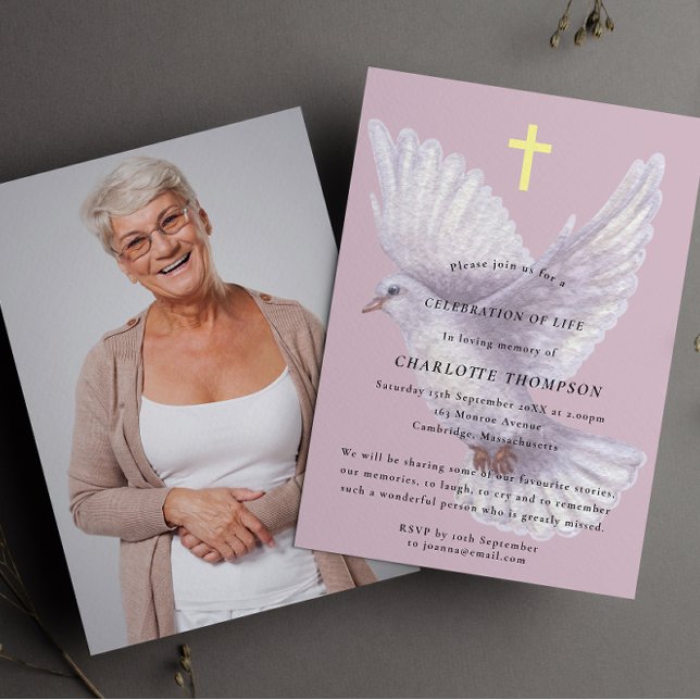  Christian celebration of life  funeral  Invitation (Creator Uploaded)