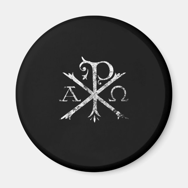 Christian Chi Rho T-Shirt Labarum Christogram Cros Magnet (Front)