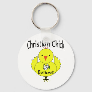 Christian chick key ring