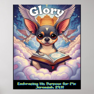 Christian Chihuahua Embracing His Purpose For Me Poster