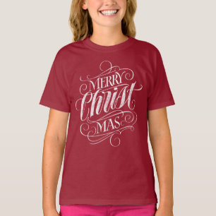 Christian Christ Christmas Chalkboard Lettering T-Shirt