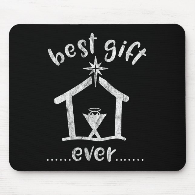 Christian Christmas  Best Gift Ever Jesus Story  Mouse Mat (Front)