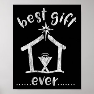 Christian Christmas Best Gift Ever Jesus Story Poster