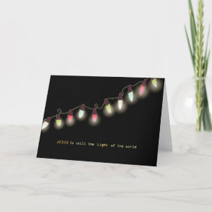 Christian Christmas Card, His light still shines Holiday Card