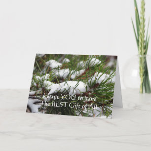 Christian Christmas Card with Gospel message