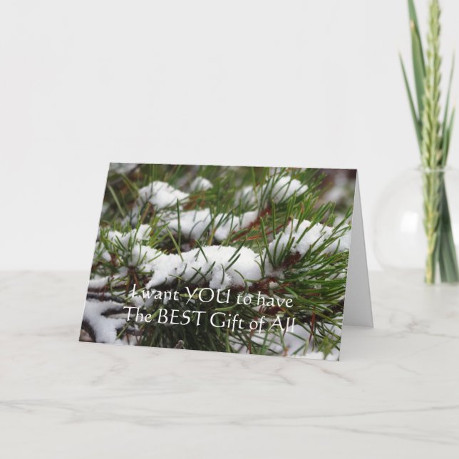 Christian Christmas Card with Gospel message (Front)