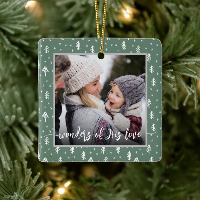 Christian Christmas  Ceramic Ornament (Tree)