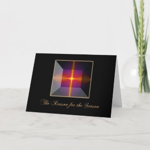 Christian Christmas Cross Holiday Card