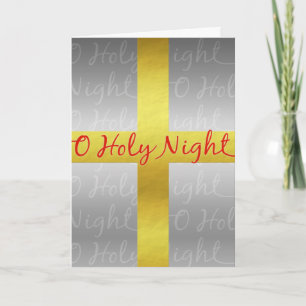 Christian Christmas Cross Religious Personalised Holiday Card