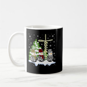 Christian Christmas Faith Hope Love Snowman Jesus  Coffee Mug