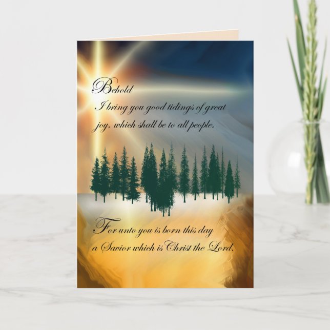 Christian Christmas Folded Greeting Card (Front)