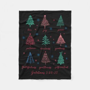 Christian Christmas Galatians 5 22-23 Fruit Of The Fleece Blanket