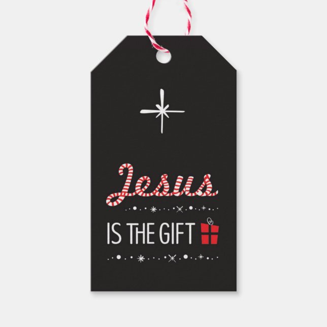 Christian Christmas Gift Tag Jesus Is The Reason (Front)