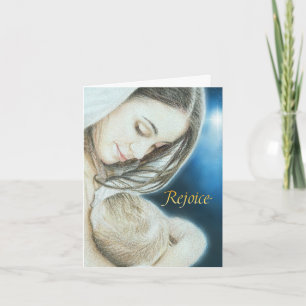 Christian Christmas Greeting Card Baby Jesus