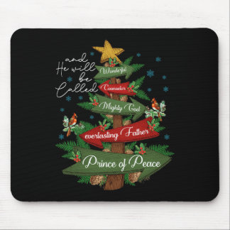 Christian Christmas He Will Be Called Wonderful Co Mouse Mat