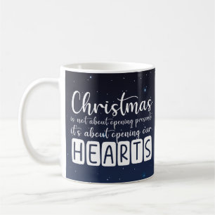 Christian Christmas heart and stars Mug