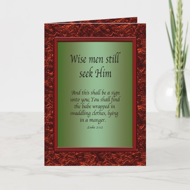 Christian Christmas Holiday Card (Front)