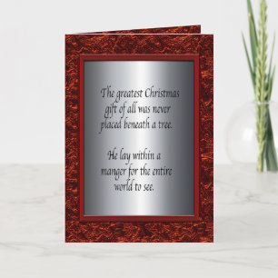 Christian Christmas Holiday Card