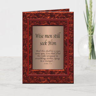 Christian Christmas Holiday Card