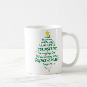 Christian Christmas Jesus Bible Names Xmas Tree Sh Coffee Mug